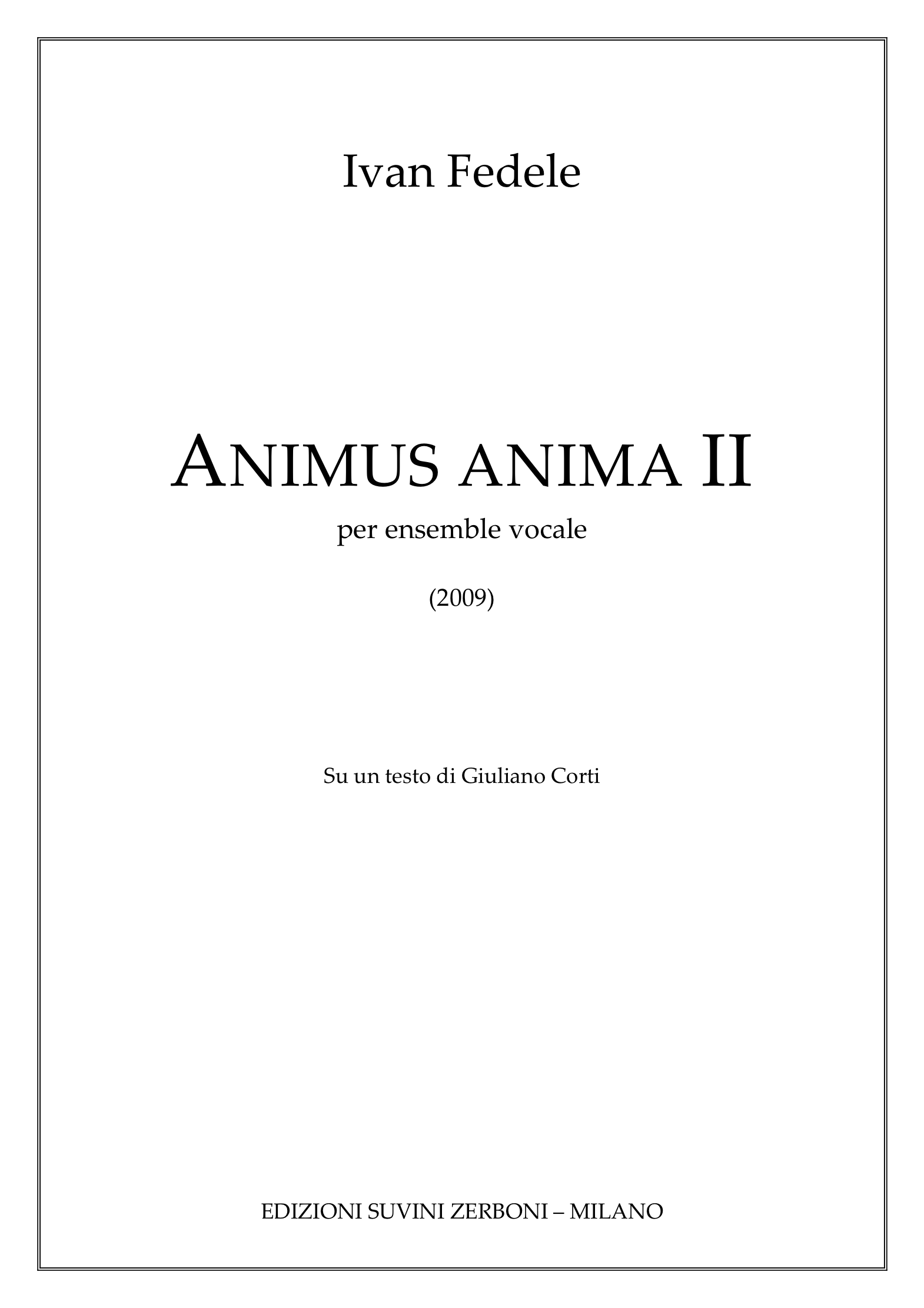 ANIMUS ANIMA II_Fedele 1